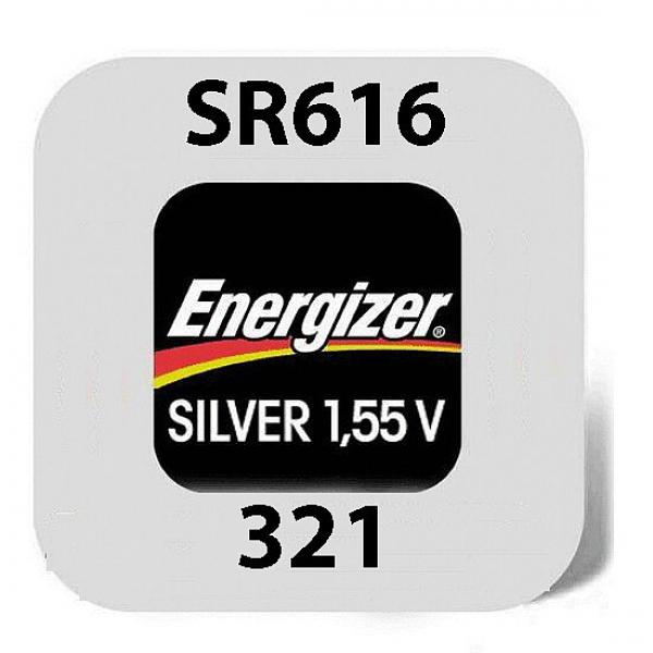 Energizer Uhrenbatterie 321 AgO 1,55V - SR616SW 10-er Pack